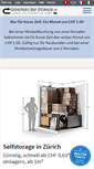 Mobile Screenshot of guenstigesselfstorage.ch